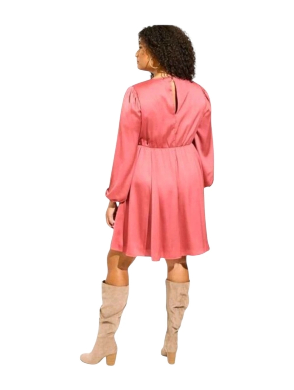 TORRID 4X mini bubble charmeuse babydoll dress with Pockets NWT - Picture 9 of 14